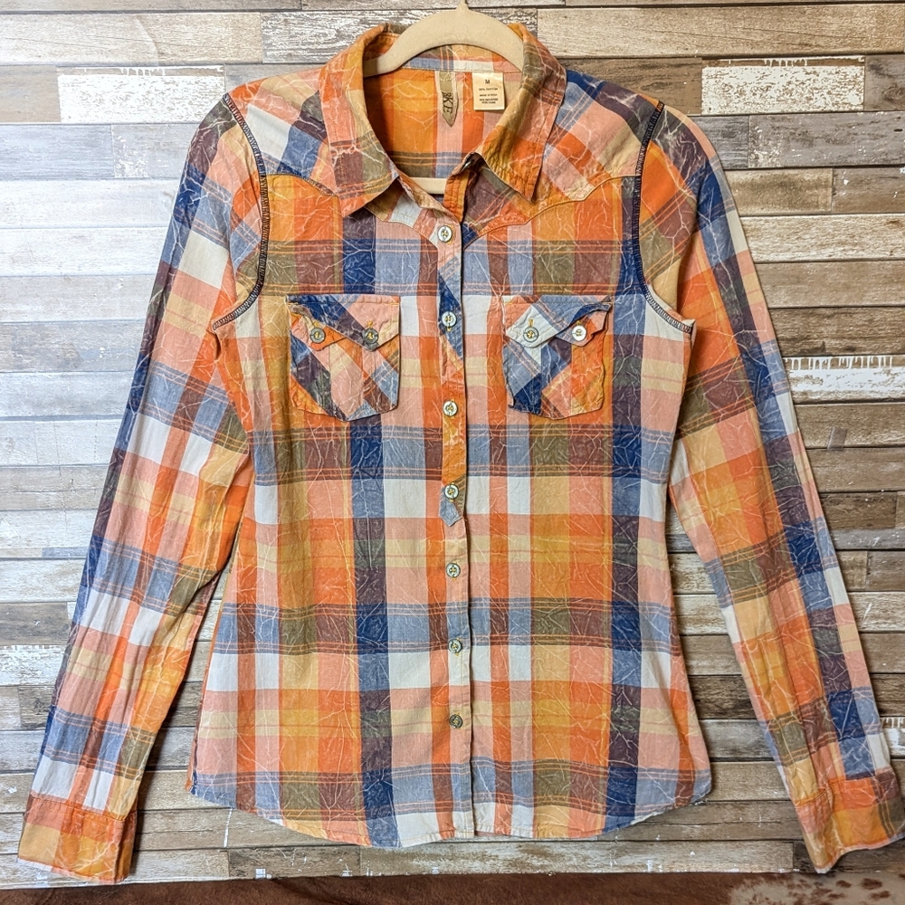 BKE Western Button Down Shirt